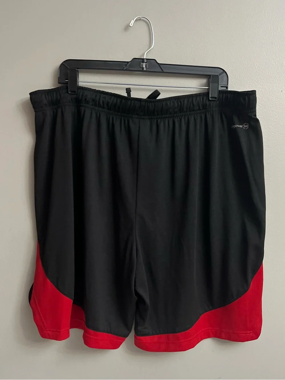 Russell Athletic Men's Dri-Power Basketball Shorts Black Red Size XL